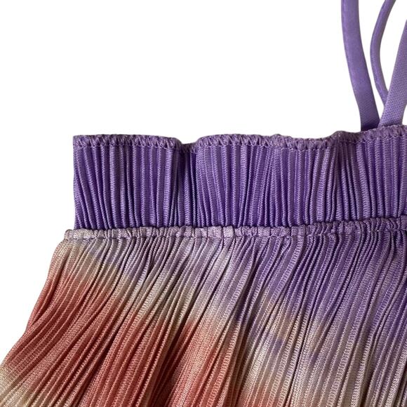 Madewell Texture & Thread Micropleat Tank top in Ombre Rainbow: S - Picture 11 of 13